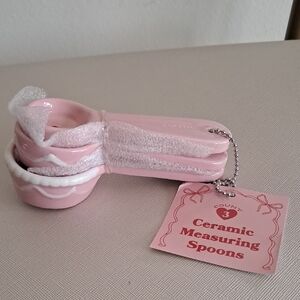 Target Pink and White Cake Ceramic Measuring Spoons